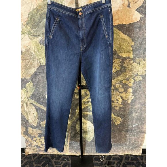 MOTHER The High-Waisted Smokin' Double-Welt Jeans In Off Limits Size 33 - Picture 8 of 12